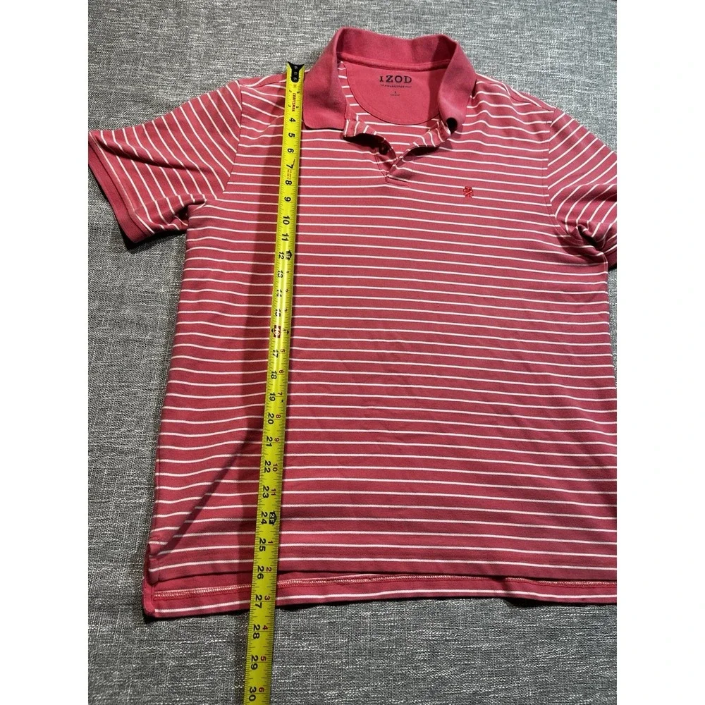 Golf  Izod Pro FitShirt Red/White Mens Large